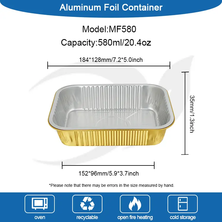 పునర్వినియోగపరచలేని బార్బెక్యూ టేకావే అల్యూమినియం రేకు కంటైనర్లు