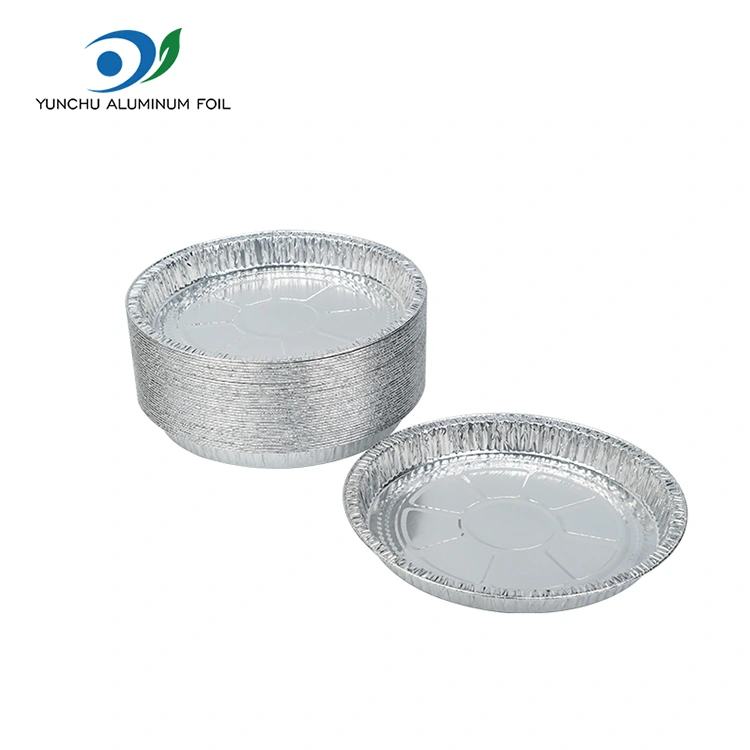 7-9 అంగుళాల పిజ్జా పాన్ సిల్వర్ అల్యూమినియం రేకు కంటైనర్లు 7-9 అంగుళాల పిజ్జా పాన్ సిల్వర్ అల్యూమినియం రేకు కంటైనర్లు