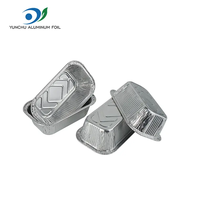 స్క్వేర్ ఎయిర్ ఫ్రైయర్ క్యాటరింగ్ సిల్వర్ అల్యూమినియం రేకు కంటైనర్లు స్క్వేర్ ఎయిర్ ఫ్రైయర్ క్యాటరింగ్ సిల్వర్ అల్యూమినియం రేకు కంటైనర్లు