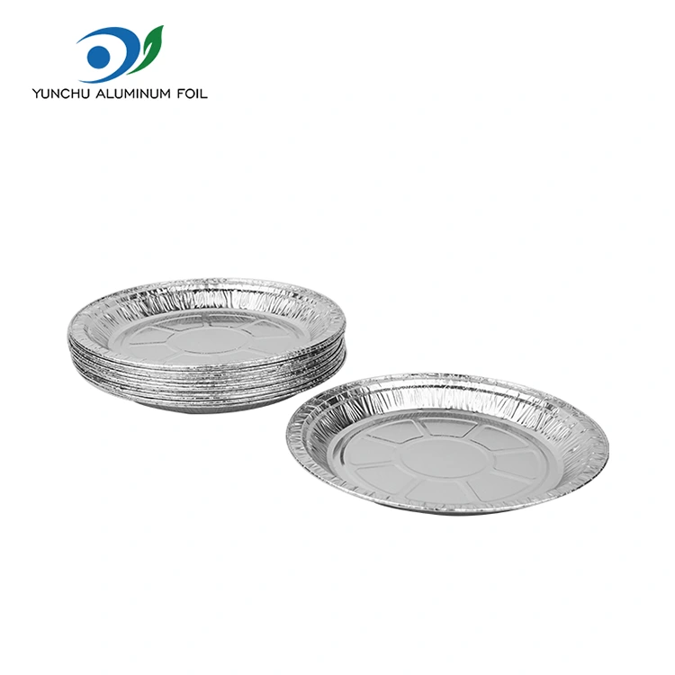 రౌండ్ ఎయిర్ ఫ్రైయర్ పిజ్జా సిల్వర్ అల్యూమినియం రేకు కంటైనర్లు రౌండ్ ఎయిర్ ఫ్రైయర్ పిజ్జా సిల్వర్ అల్యూమినియం రేకు కంటైనర్లు