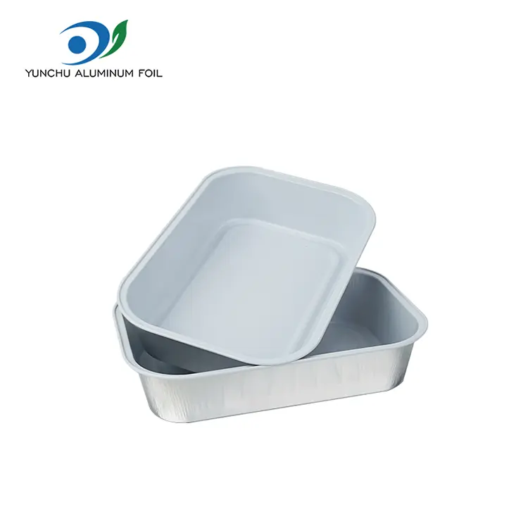 ముడతలు లేని క్యాటరింగ్ ఎయిర్లైన్స్ అల్యూమినియం రేకు కంటైనర్లు