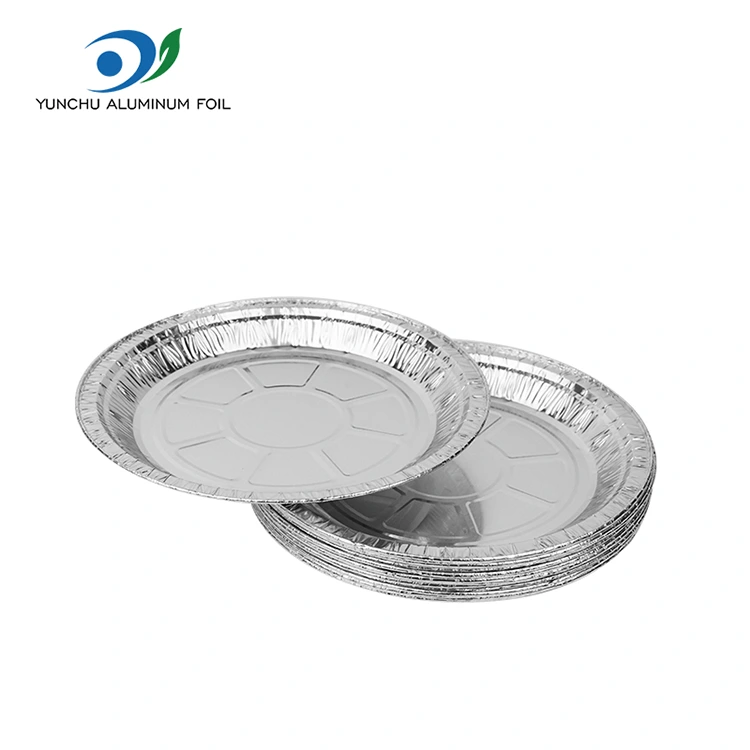 రౌండ్ ఎయిర్ ఫ్రైయర్ పిజ్జా సిల్వర్ అల్యూమినియం రేకు కంటైనర్లు