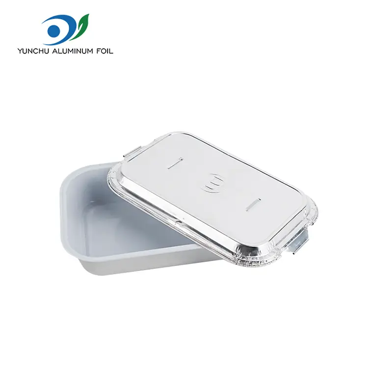 ముడతలు లేని క్యాటరింగ్ ఎయిర్లైన్స్ అల్యూమినియం రేకు కంటైనర్లు