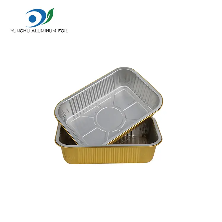 పునర్వినియోగపరచలేని బార్బెక్యూ టేకావే అల్యూమినియం రేకు కంటైనర్లు