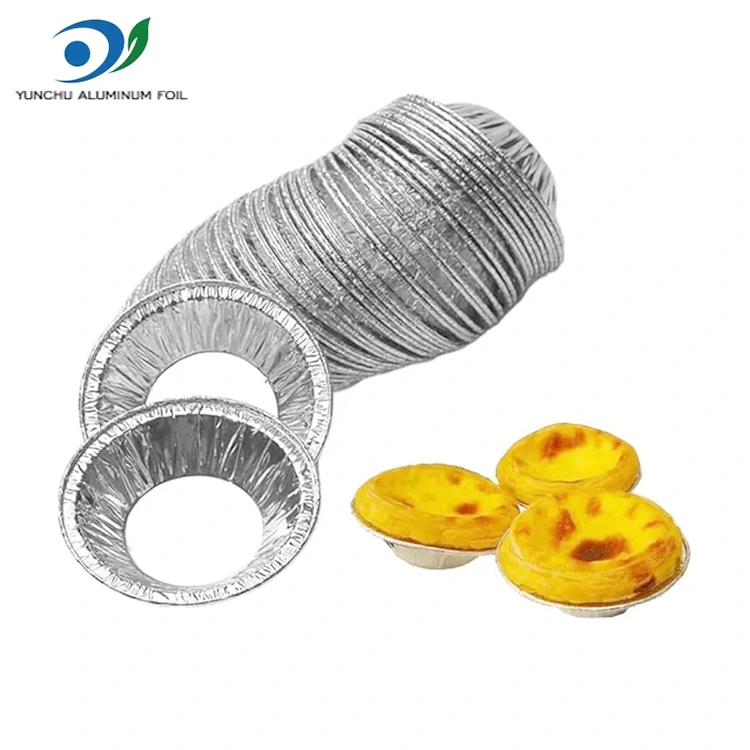 రౌండ్ టార్ట్ ట్రే సిల్వర్ అల్యూమినియం రేకు ఆహార కంటైనర్