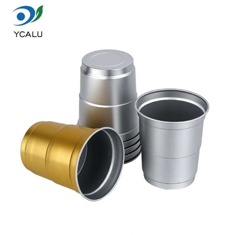 9oz డిస్పోజబుల్ అల్యూమినియం కోల్డ్ డ్రింక్ అల్యూమినియం డ్రింక్ కప్