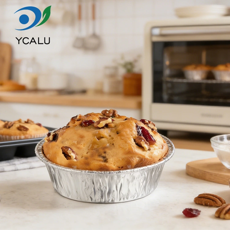 డిస్పోజబుల్ బేకింగ్ ఎయిర్ ఫ్రైయర్ సిల్వర్ అల్యూమినియం ఫాయిల్ ఫుడ్ కంటైనర్‌లు