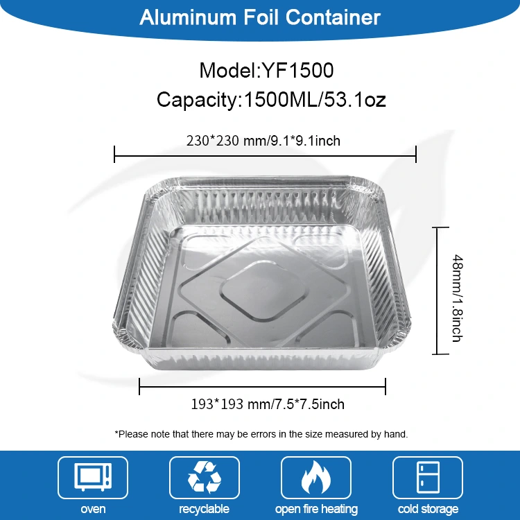 పునర్వినియోగపరచలేని BBQ స్కేవర్స్ సిల్వర్ అల్యూమినియం రేకు కంటైనర్లు