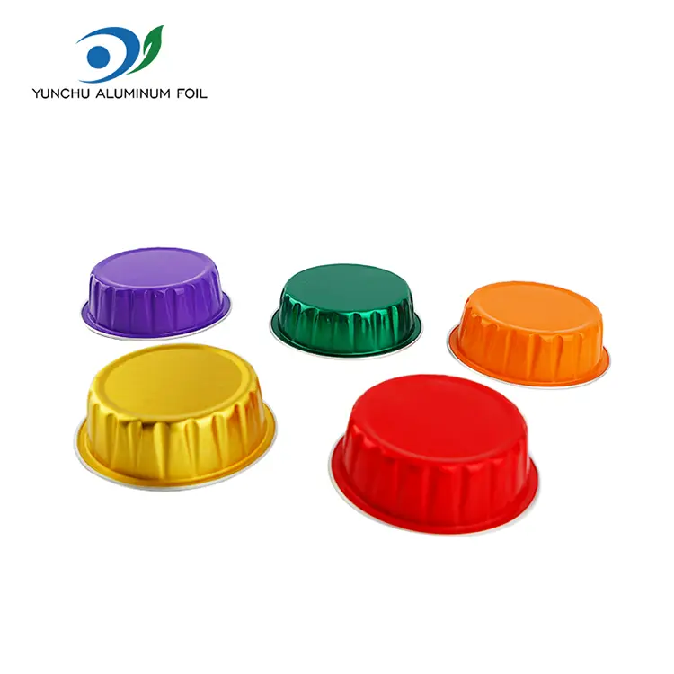 పునర్వినియోగపరచలేని రౌండ్ రోస్ట్ స్మూత్వాల్ అల్యూమినియం రేకు కంటైనర్లు