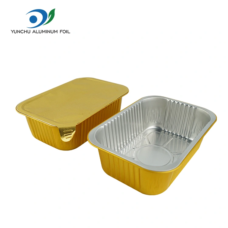 పునర్వినియోగపరచలేని స్క్వేర్ సీల్ గ్రాటిన్ అల్యూమినియం రేకు కంటైనర్లు