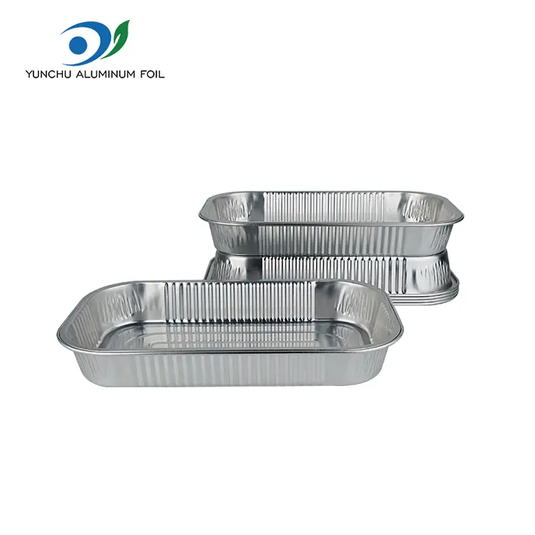 పునర్వినియోగపరచలేని టేకావే లంచ్ బాక్స్లు అల్యూమినియం రేకు కంటైనర్లు