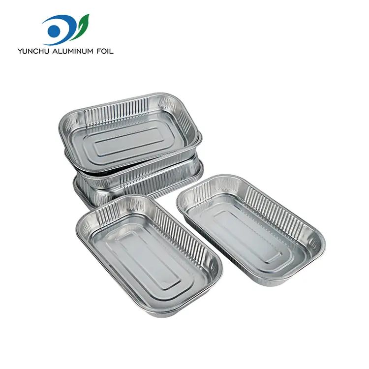 పునర్వినియోగపరచలేని టేకావే లంచ్ బాక్స్లు అల్యూమినియం రేకు కంటైనర్లు