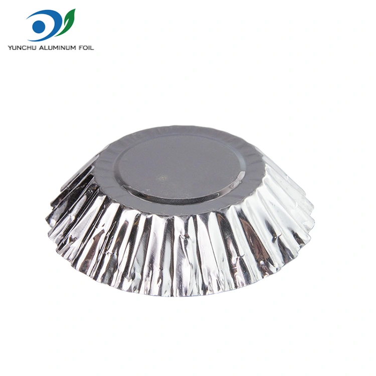 గుడ్డు టార్ట్ టోస్ట్ బేకింగ్ సిల్వర్ అల్యూమినియం రేకు ఆహార కంటైనర్