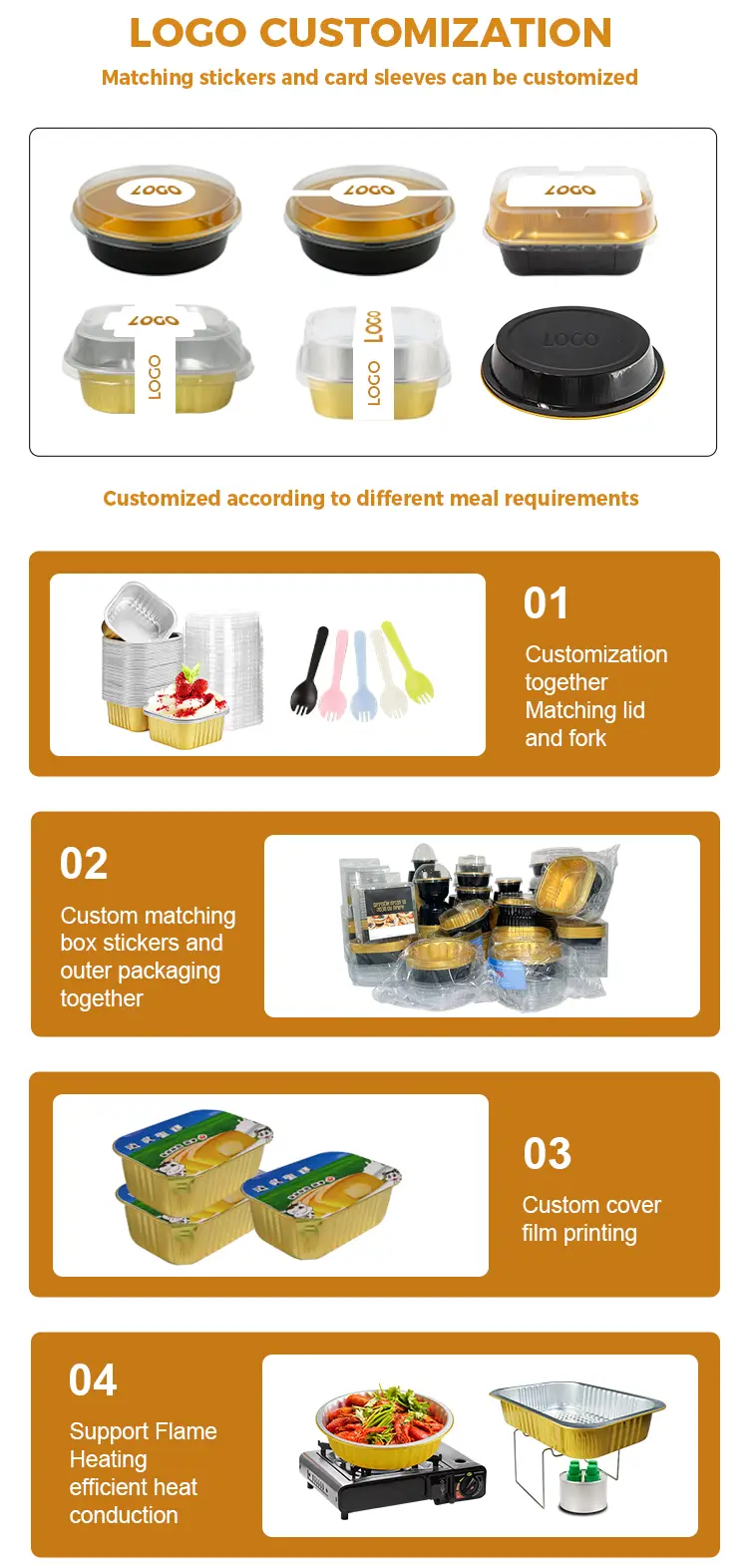 Heart-shaped takeaway cake Silver Aluminum Foil Containers