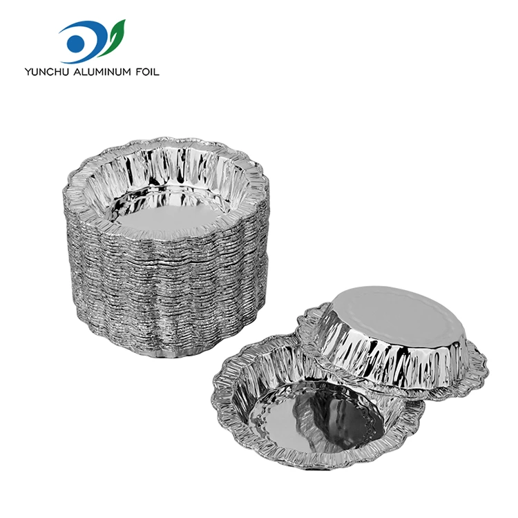 లేస్ రౌండ్ బేకింగ్ కేక్ సిల్వర్ అల్యూమినియం రేకు కంటైనర్లు