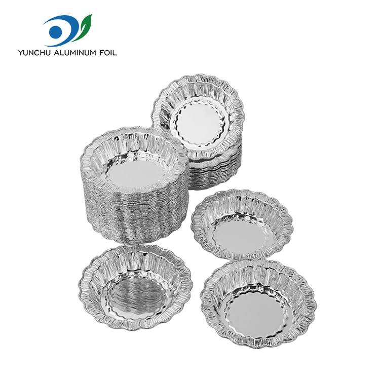 లేస్ రౌండ్ బేకింగ్ కేక్ సిల్వర్ అల్యూమినియం రేకు కంటైనర్లు