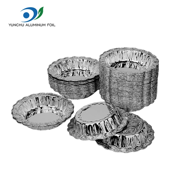 లేస్ రౌండ్ బేకింగ్ కేక్ సిల్వర్ అల్యూమినియం రేకు కంటైనర్లు