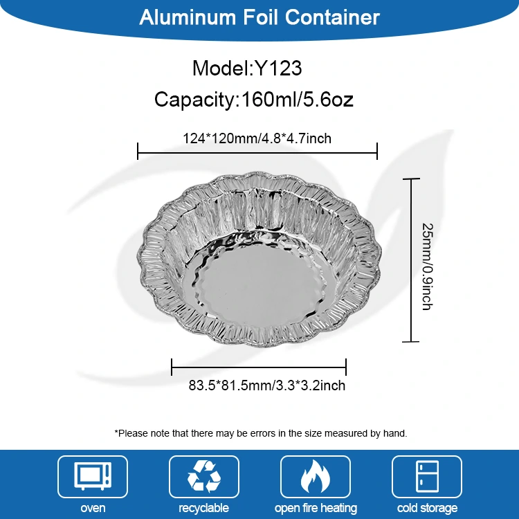 లేస్ రౌండ్ బేకింగ్ కేక్ సిల్వర్ అల్యూమినియం రేకు కంటైనర్లు