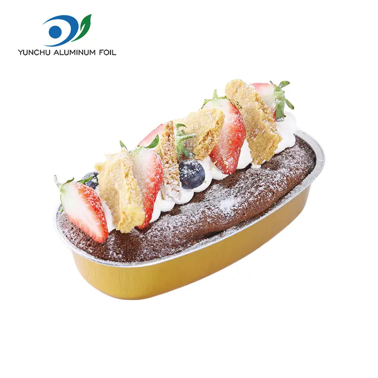 ఓవల్ కలర్ స్మూత్వాల్ అల్యూమినియం రేకు కంటైనర్లు