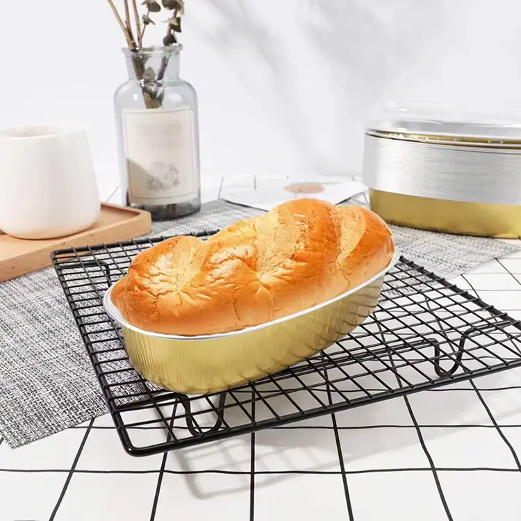 ఓవల్ కలర్ స్మూత్వాల్ అల్యూమినియం రేకు కంటైనర్లు