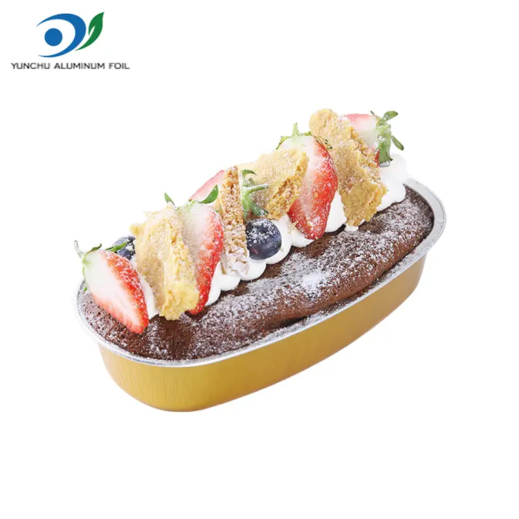 ఓవల్ కలర్ స్మూత్వాల్ అల్యూమినియం రేకు కంటైనర్లు