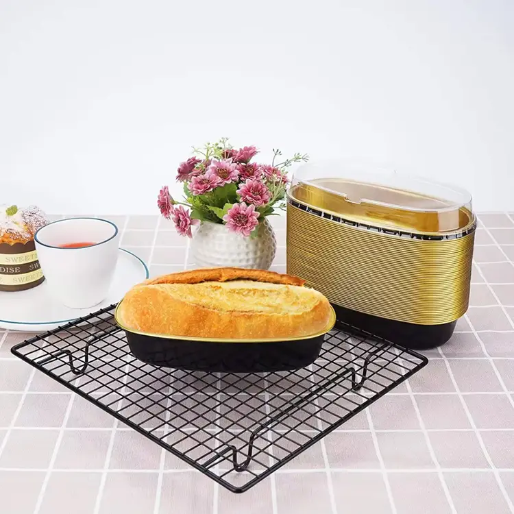 ఓవల్ కలర్ స్మూత్వాల్ అల్యూమినియం రేకు కంటైనర్లు