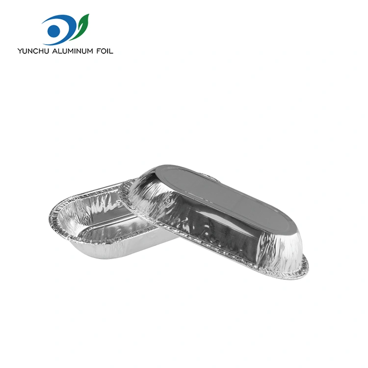 ఓవల్ రోస్ట్ సిల్వర్ అల్యూమినియం రేకు ఆహార కంటైనర్