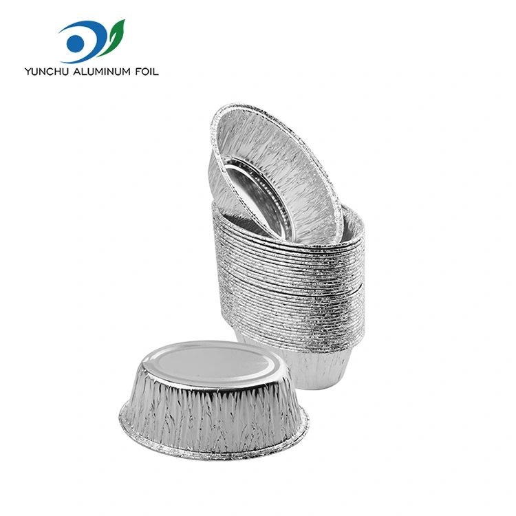 ఓవల్ ఉడికించిన కేక్ సిల్వర్ అల్యూమినియం రేకు ఆహార కంటైనర్