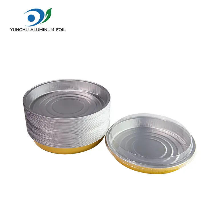 పిజ్జా ప్లేట్ బేకింగ్ షీట్ రౌండ్ అల్యూమినియం రేకు కంటైనర్లు