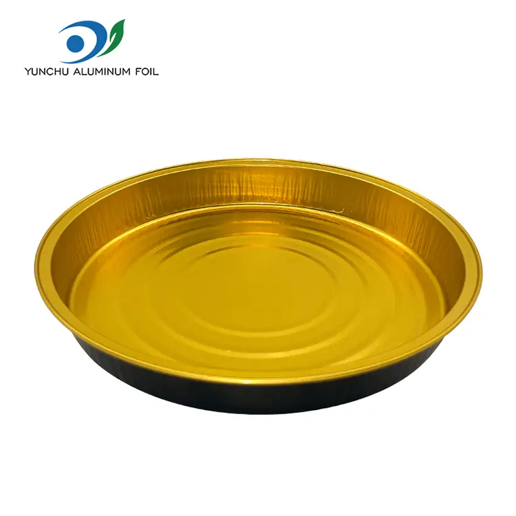 పిజ్జా ప్లేట్ బేకింగ్ షీట్ రౌండ్ అల్యూమినియం రేకు కంటైనర్లు