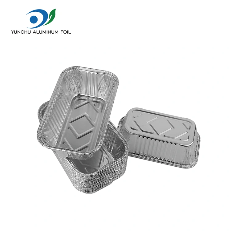 దీర్ఘచతురస్రాకార ఎయిర్ ఫ్రైయర్ గ్రిల్ సిల్వర్ అల్యూమినియం రేకు కంటైనర్లు దీర్ఘచతురస్రాకార ఎయిర్ ఫ్రైయర్ గ్రిల్ సిల్వర్ అల్యూమినియం రేకు కంటైనర్లు