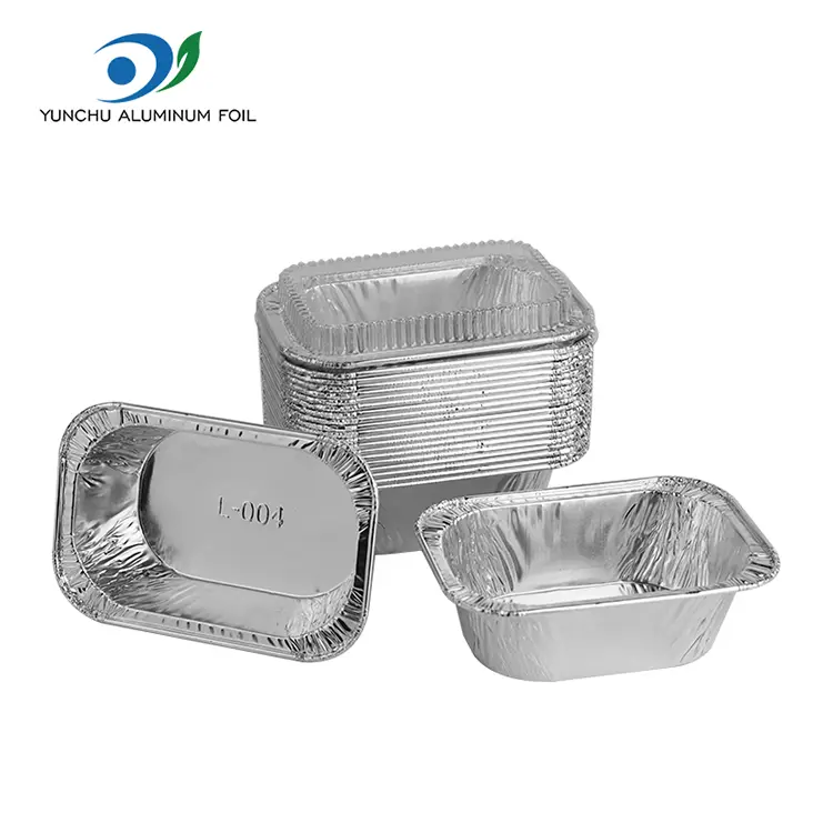 దీర్ఘచతురస్రాకార కేక్ బేకింగ్ సిల్వర్ అల్యూమినియం రేకు కంటైనర్లు దీర్ఘచతురస్రాకార కేక్ బేకింగ్ సిల్వర్ అల్యూమినియం రేకు కంటైనర్లు