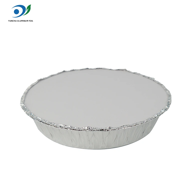 రౌండ్ ఎయిర్ ఫ్రైయర్ హాట్ పాట్ సిల్వర్ అల్యూమినియం రేకు ఆహార కంటైనర్