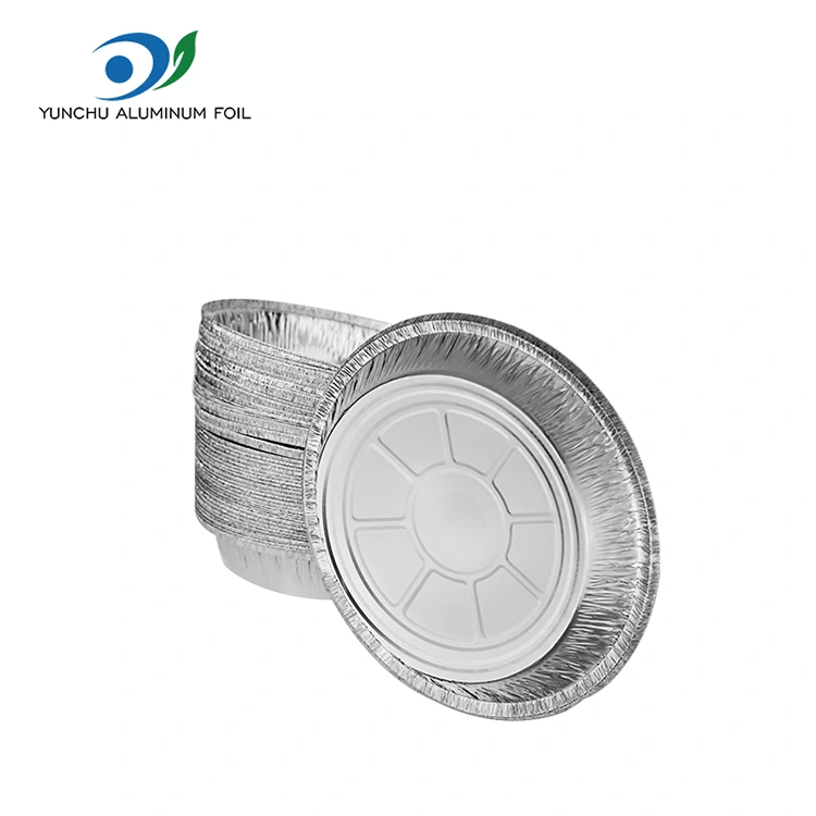 రౌండ్ ఎయిర్ ఫ్రైయర్ ఓవెన్ సిల్వర్ అల్యూమినియం రేకు కంటైనర్లు రౌండ్ ఎయిర్ ఫ్రైయర్ ఓవెన్ సిల్వర్ అల్యూమినియం రేకు కంటైనర్లు