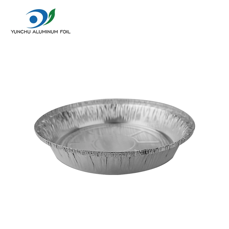 రౌండ్ ఎయిర్ ఫ్రైయర్ ఓవెన్ సిల్వర్ అల్యూమినియం రేకు కంటైనర్లు