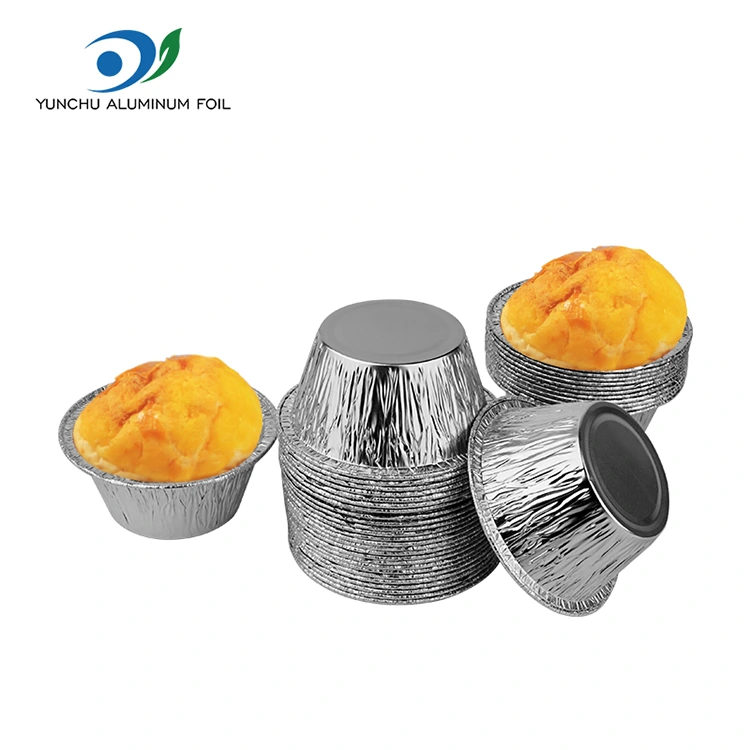 రౌండ్ బేక్ కేక్ సిల్వర్ అల్యూమినియం రేకు ఫుడ్ కంటైనర్