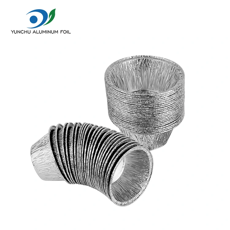 రౌండ్ బేక్ కేక్ సిల్వర్ అల్యూమినియం రేకు ఫుడ్ కంటైనర్