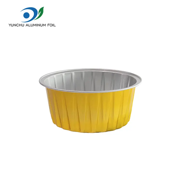 రౌండ్ కాల్చిన కేకులు స్మూత్వాల్ అల్యూమినియం రేకు కంటైనర్లు రౌండ్ కాల్చిన కేకులు స్మూత్వాల్ అల్యూమినియం రేకు కంటైనర్లు