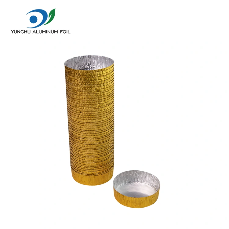 రౌండ్ స్మాల్ బేకింగ్ సిల్వర్ అల్యూమినియం రేకు ఆహార కంటైనర్